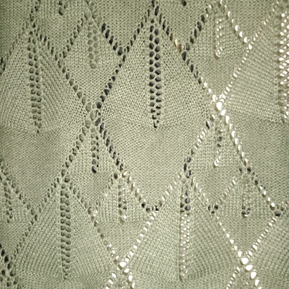 4/$25 Open Front Green Knit Cardigan - Picture 7 of 7